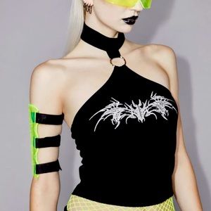 Dolls Kill gothic halter top